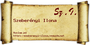 Szeberényi Ilona névjegykártya